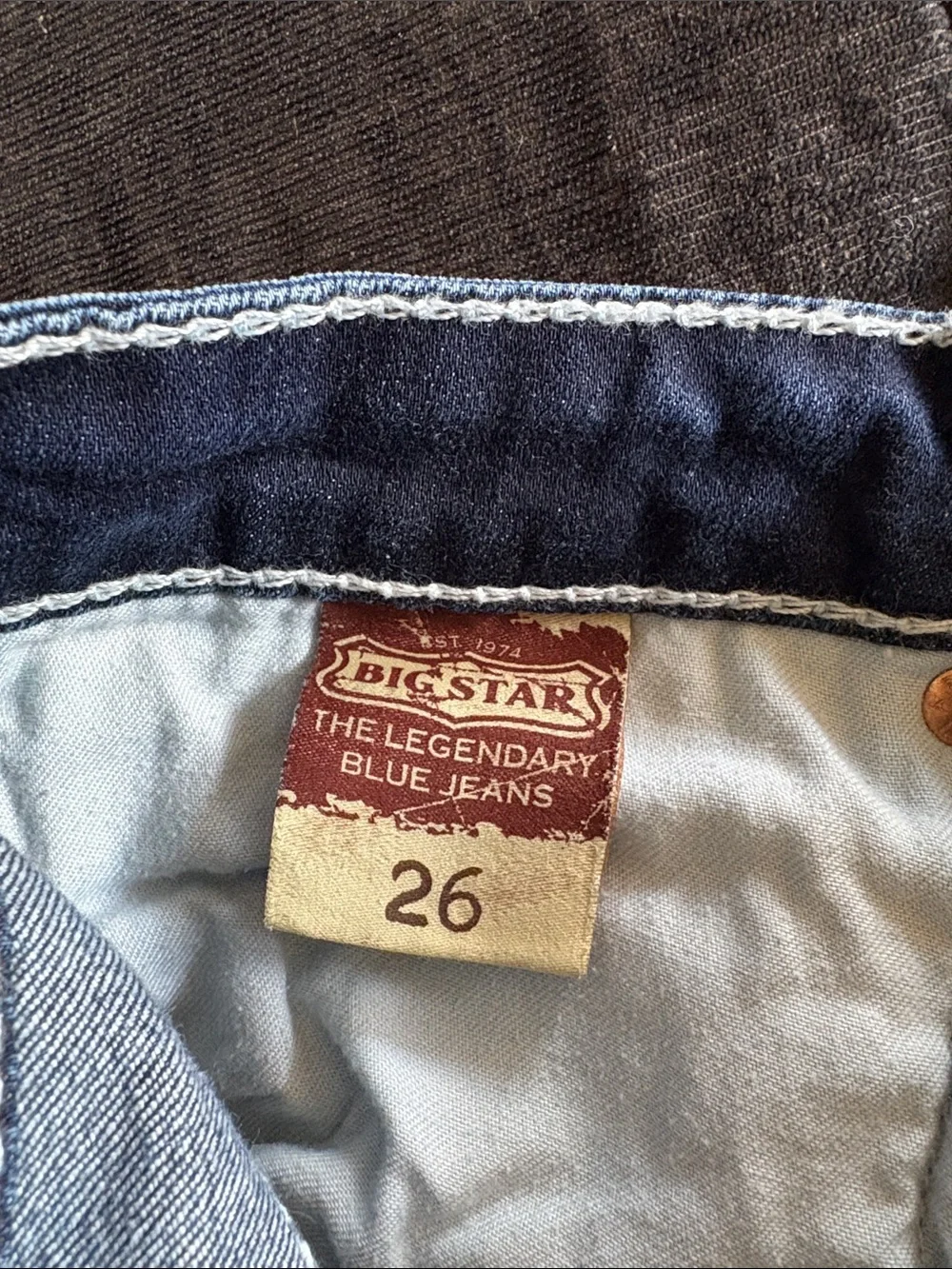 Big Star Women's Skinny Jeans in Distressed Blue Denim - Picture 5 of 7